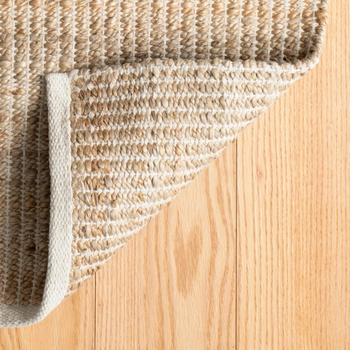 Jute Handwoven Natural Area Rug (9′ x 12′ Natural Ivory)