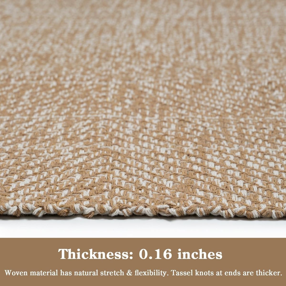 Collive Boho Small Bathroom Rug 2′ x 3′, Modern Farmhouse Rugs for Entryway