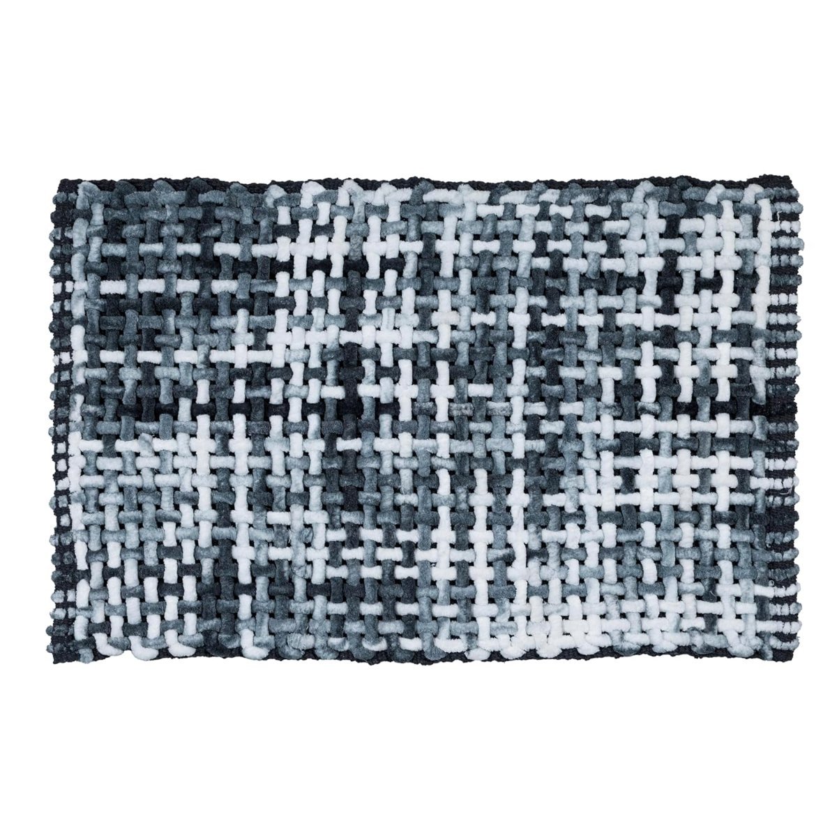 Microfiber Cotton Bathroom Mat Water Soak Anti Slip Waffle Bathmat 40×60 Cm