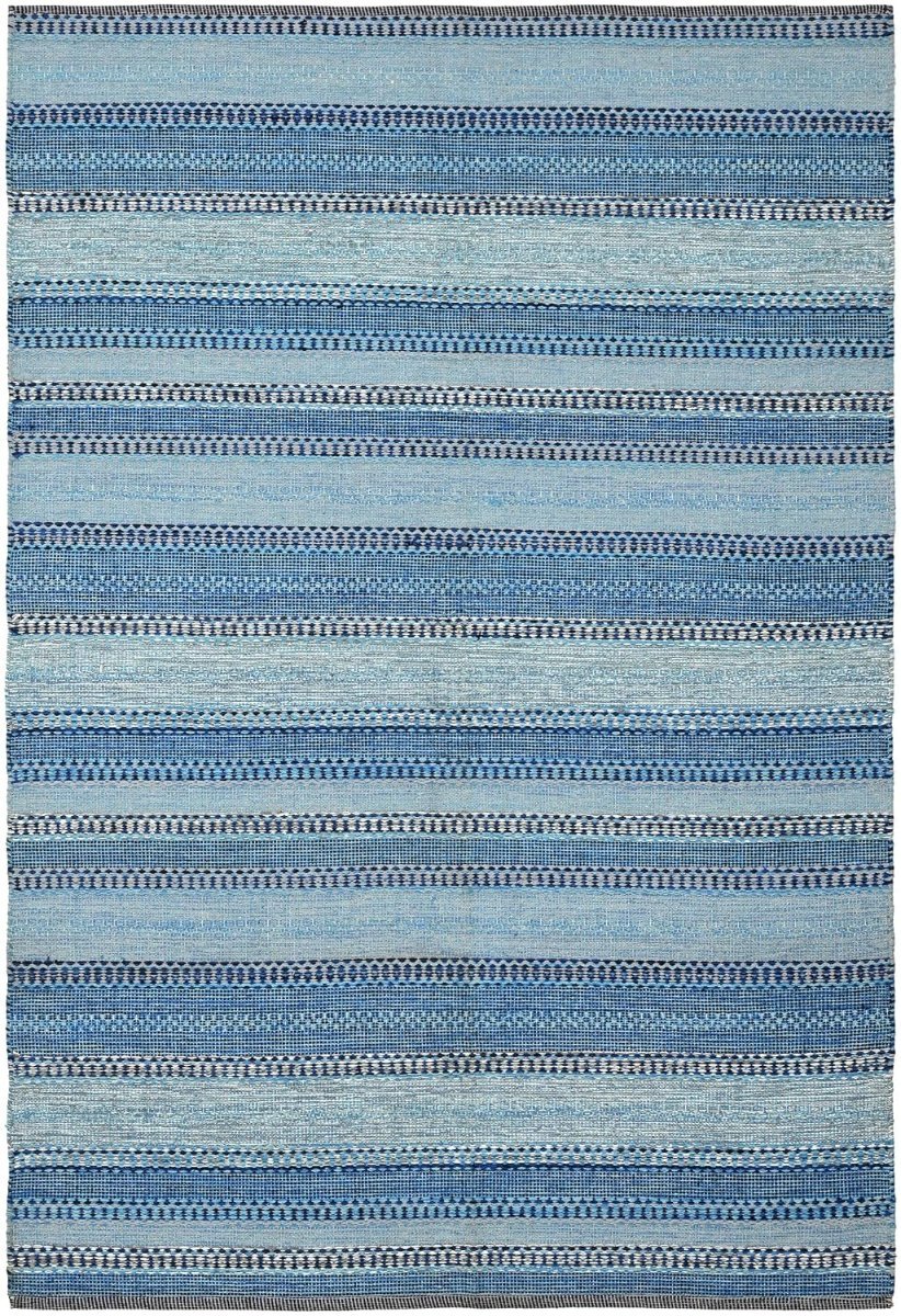Handmade Cotton Dhurrie Rug for Living Room and Bedroom Durable, Washable and Stylish Modern Carpet for Home (Green 5×7 Feet)
