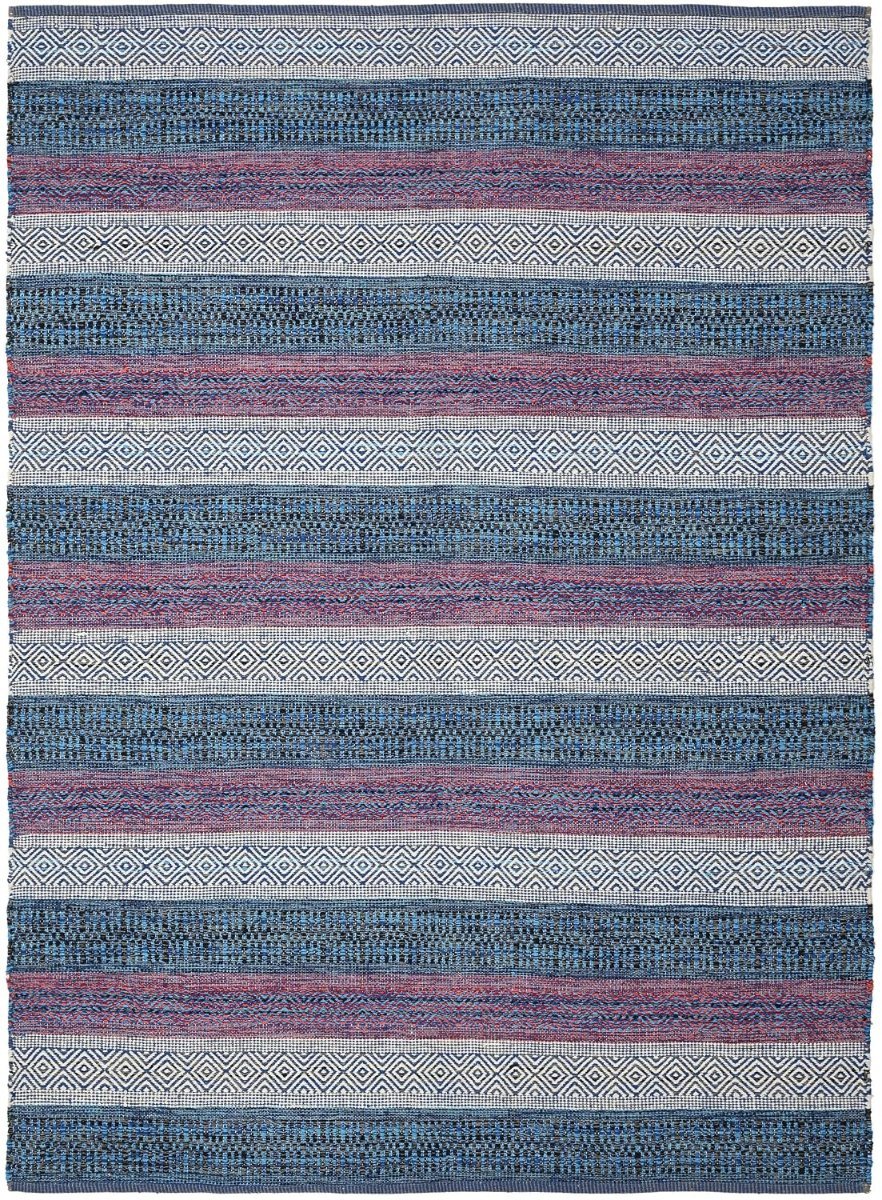 Handmade Cotton Dhurrie Rug for Living Room and Bedroom Durable, Washable and Stylish Modern Carpet for Home (Green 5×7 Feet)