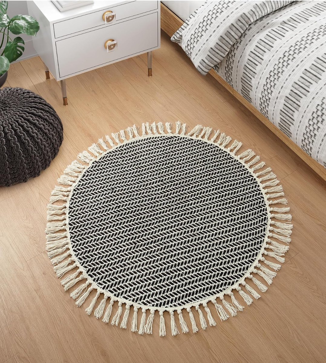 Lahome Boho Bathroom Rugs, Small 2×3 Front Door Mat for Kitchen, Washable